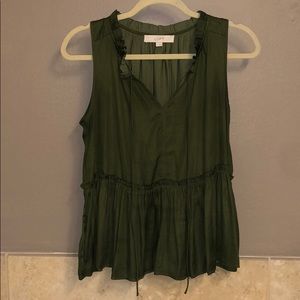 Sleeveless flowy top